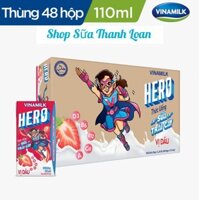 [HSD T9-2025] Thùng 48 Hộp Thức Uống Sữa Trái Cây Hero Vị Dâu 110ml