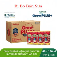 [HSD: T9-2025] Thùng 48 Hộp Sữa Bột Pha Sẵn GrowPlus Đỏ có Đường - 180ml [Trên 1 Tuổi]