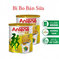 [HSD: T9-2026] COMBO 2 Lon Sữa Bột Anlene Gold 5X Hộp Thiếc - 800g [Xương Chắc Khoẻ]