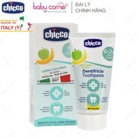 [HSD: T9/2027] Kem Đánh Răng CHICCO Hương Chuối Táo, 50ML, Cho Bé Từ 6 Tháng