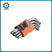 Hshduti 9 Cái / bộ Đầu Đôi Hình Chữ L Tua Vít Lục Giác Cờ Lê Bóng Đầu Cờ Lê Dụng Cụ Cờ Lê