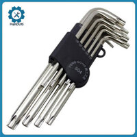 Hshduti 9 Chiếc PengGong Torx Hình Chữ L Cờ Lê Lục Giác Chìa Khóa Cờ Lê Sửa Chữa Xe Đạp Tay Dụng Cụ Bộ