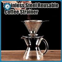 Hshduti Bộ lọc cà phê hai lớp có thể tái sử dụng Cốc lọc cà phê bằng thép không gỉ Cốc lọc cà phê nhỏ giọt chậm để pha tại nhà Công cụ chiết xuất cao cấp cho cà phê phong phú