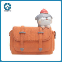 Hshduti Chậu cây có thể tái sử dụng Trang trí nội thất Chậu trồng nhựa Hoa mọng nước Nồi Schoolbag Hình dạng