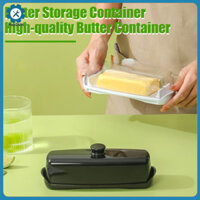 (Hshduti) Hộp Bơ Có Nắp Thìa Tay Cầm Dễ Dàng Cầm Hộp Bảo Quản Bơ Chống Bụi Máy Rửa Chén Tủ Lạnh An Toàn Món Ăn Bơ Cho Nhà Bếp Cafe Nhà Hàng Nhà Hàng