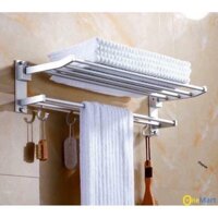HSS GIÁ KHĂN MẶT - Giá phơi khăn nhà tắm 2 tầng - Giá phơi khăn inox 2 tầng