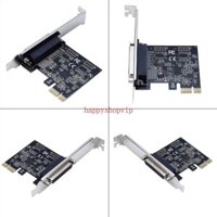 Hsv Cổng song song DB25 25Pin PCIE Riser Card Máy in LPT sang PCI-E cho Express Conver