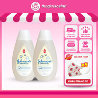 [✨HT CẦN THƠ+QUÀ XỊN] Dầu Tắm Gội Dịu Nhẹ Như Bông Johnson Baby Cotton Touch 200ml TGSS