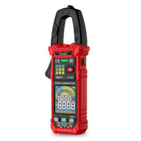 HT203D Multifunction Digital Clamp Meter Measures AC DC Voltage Current Resistance Capacitance Frequency Temperature wit