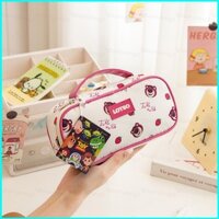 Ht3 Disney Lotso Phim Hoạt Hình Hộp Đựng Bút Chì Học Sinh Túi Bảo Quản Đa Chức Năng Dung Tích Lớn Hộp Bút Văn Phòng Phẩm Túi