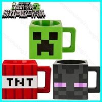 Ht3 Minecraft Creeper Mặt Vuông Nhựa Cốc Cà Phê Cốc Nước Giải Khát TH3