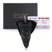 HT8285 - Móc khóa đầu cá sấu Huy Hoàng cỡ lớn màu đen