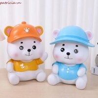 Htghtg Gấu Heo Đất, Bình Tiết Kiệm Gấu Hoạt Hình Dễ Thương, Sáng Tạo Chống Rơi Handmade Để Bàn Gấu Trang Trí Trang Trí Nhà