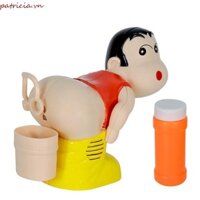 Htghtg Máy thổi bong bóng, Phim hoạt hình Crayon Shin-chan Máy thổi bong bóng xà phòng điện cho trẻ em, Âm nhạc tương tác ánh sáng Âm nhạc Đồ chơi đùa vui nhộn Quà tặng trẻ em / trẻ em