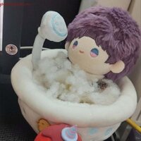 Htghtg Túi Ngủ Búp Bê, Trang Trí Đồ Nội Thất Nhỏ Bồn Tắm Búp Bê Cotton, Đồ Chơi DIY Hoạt Hình Cảnh Đạo Cụ Kawaii 10cm Bồn Tắm Búp Bê Quà Tặng Trẻ Em