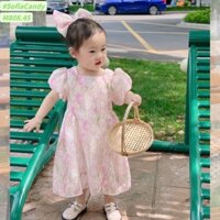HTK- Váy hoa tulip kèm nơ Sofia Candy size 12/18m-10y