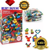 HTN86  - Bộ độ chơi  ghép hình lego  1000 chi tiết CHÍNH HÃNG , Đồ chơi càng chơi càng thông minh-Ruby House