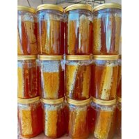 hủ 1kg MẬT ONG NGUYÊN SÁP CHẤT LƯỢNG, MẬT ONG BÁNH TỔ TƯƠI
