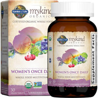 HŨ 30-60 VIÊN ĐA VITAMIN - BIOTIN - SẮT, CHĂM DA - MÓNG - TÓC Garden of Life Multivitamin for Women - mykind, Once Daily