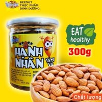 (Hũ 300g) Hạt hạnh nhân tách vỏ Mỹ Hạnh nhân rang sấy tự nhiên Hạt dinh dưỡng BeeNut Bánh giảm cân