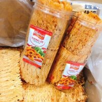 [Hũ 300g] Khô Mực Cán Mỏng Tẩm Vị Cay Ngọt Siêu Ngon, Đồ Ăn Vặt (Tặng Kèm Tương Ớt)