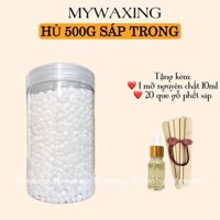 Hủ 500g sáp trong sáp wax lông cao cấp Tặng mỡ nguyên chất 10ml