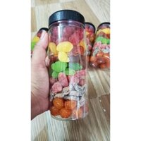 Hủ 500gr mix mận cơm, oliu vàng, đào chẻ, oliu hồng, oliu xanh, xí muội nho - Food by Mama