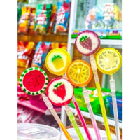 Hũ 60 Kẹo Mút Phát Sáng, Kẹo Mút Nghệ Thuật đẹp mắt