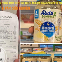 Hũ cháo sữa dinh dưỡng Hữu cơ Alete cho bé từ 6 tháng trở lên