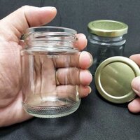 Hũ chưng yến 120ml nắp thiếc vàng (combo 20 cái) - Lọ thủy tinh đựng yến chưng mật ong dầu dừa