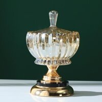 Hũ đựng bánh kẹo, đĩa để hoa quả, lọ cắm hoa cao cấp bằng thủy tinh phong cách sang trọng decor trang trí phòng