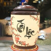 Hũ Đựng Gạo Gốm Sứ Bát Tràng  15-20kg