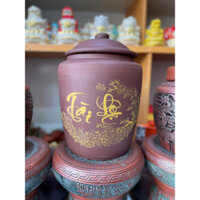 Hũ đựng gạo Gốm Tài Lộc Bát Tràng VN đựng được 10KG Gạo