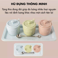 Hũ đựng gia vị 3 màu Staub Macaron gốm sứ cao cấp