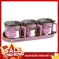 Hũ Đựng Gia Vị Bộ 3 Tiện Dụng