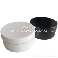 Hũ đựng kem trộn 200g màu trắng màu đen ✅GIÁ RẺ✅ đựng kem trộn body trắng da kèm nắp chụp phía bên t