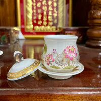 Hũ Đựng Muối Gạo Trên Ban Thờ Chất Liệu Pha lê Cao Cấp- Giá/1 Chiếc