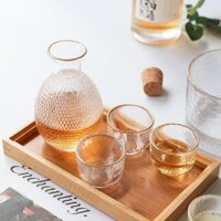 Hũ Đựng Rịu Tây, Rịu Ta, Sochu Hàn Quốc hay Sake của Nhật Viền Vàng