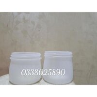 Hũ đựng sữa chua nhựa HDPE zin 100 100ml-160ml có kèm nắp - Hũ sữa chua trắng,120ml