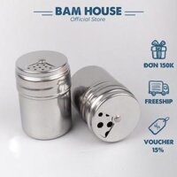 Hủ đựng tăm và đựng tiêu inox Bam House cao cấp HDT01  Gia dụng bếp