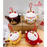 Hũ Đựng Trà, Mứt, Hạt Hướng Dương... Mèo Thần Tài