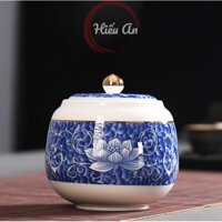 Hũ đựng tro cốt Sen xanh