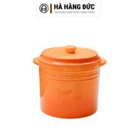 Hũ gốm sứ Kaiyo Rainbow KCC-5134 2L, màu cam
