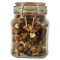 Hũ hạt thủy tinh khoá gài