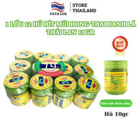 Hũ hít mũi thái lan, 1 lốc 12 dầu hít thái lan 5gr, 10gr Fata co's