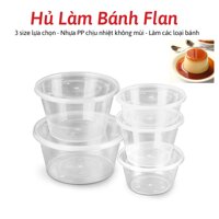 Hũ hộp cốc khuôn bánh flan caramen - Khuôn làm bánh da lợn, bánh xu xê, thạch rau câu nhựa 100 PP KHÔNG MÙI CHỊU NHIỆT - Hình trái tim