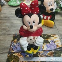 Hủ lớn gốm sứ 30cm hình Chú Chuột Mickey hảng Disney đựng bánh, kẹo