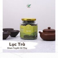 Hũ Lục Trà Shan Tuyết Cổ Thụ Hà Giang Trà Hảo Hạng  Thiện Tài 1 tôm 1 lá Lọ Thủy Tinh 70g Quà Tặng