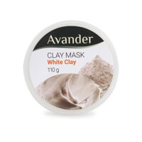Hũ Mặt nạ đất sét Trắng Avander 110g