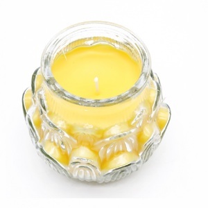 Hũ nến thơm hình hoa sen Miss Candle LUC6095